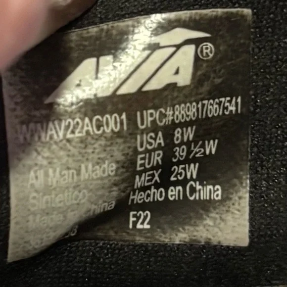 Free w/ $20 Purchase / 8W Avia Black Slip-On Sneakers - Picture 7 of 7